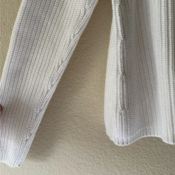 Quince Cream Ribbed Knit Pullover - Picture 6 of 13